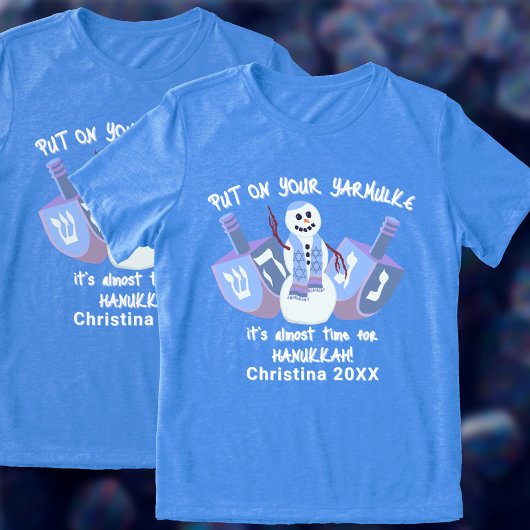 雪だるまドリデルスユダヤ教ホリデーハヌカーおもしろい トライブレンドＴシャツ