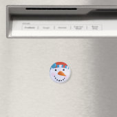 雪だるまニンジン鼻ウィンタークリスマス マグネット (インサイチュ (食洗機))