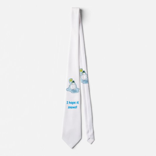 雪だるまネクタイ ネクタイ (正面)