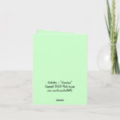 雪だるまノテカード！ カード (裏面)