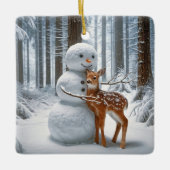 雪だるまハングアファウン セラミックオーナメント (正面)