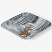 雪だるまハングアファウン ペーパープレート (傾斜あり)