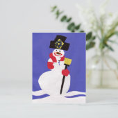 雪だるまバイビクトリアシェイリー シーズンポストカード (スタンド正面)