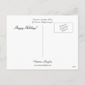 雪だるまバイビクトリアシェイリー シーズンポストカード (裏面)