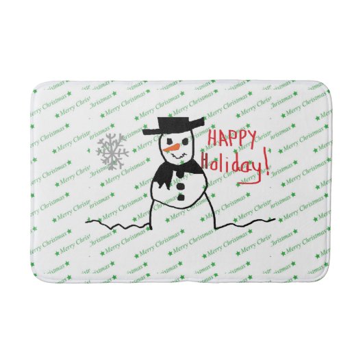 雪だるまバスマット バスマット (正面)