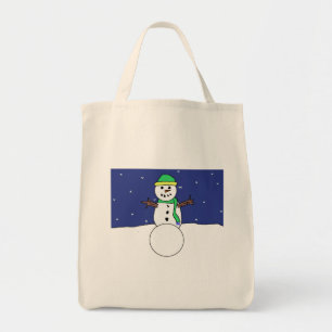 雪だるまバッグ トートバッグ