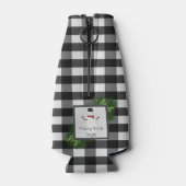 雪だるまバッファロープレイドボトルクール ボトルクーラー (裏面)