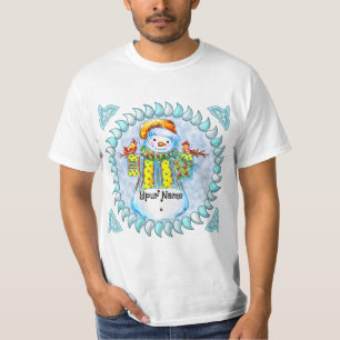 雪だるまバードマカスタムンTシャツ Tシャツ