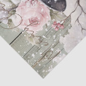 雪だるまパステルピンクウィンタークリスマス 薄葉紙 (詳細)