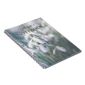 雪だるまパーソナライズされたのノート ノートブック (右側)