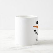 雪だるまパーソナライズされたマグズ コーヒーマグカップ (中央)