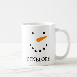 雪だるまパーソナライズされたマグズ コーヒーマグカップ