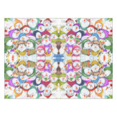 雪だるまパーティークリスマステーブルクロス テーブルクロス (正面(横))