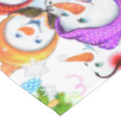 雪だるまパーティークリスマステーブルクロス テーブルクロス (アングル)