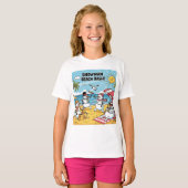 雪だるまビーチパーティー Tシャツ (正面フル)