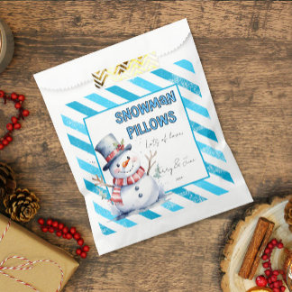 雪だるまピロークリスマストリートいけな小妖精や小人 フェイバーバッグ