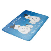 雪だるまファミリーと引用文 バスマット (アングル)