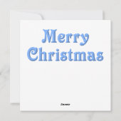 雪だるまファミリーのグリーティングカード シーズンカード (裏面)