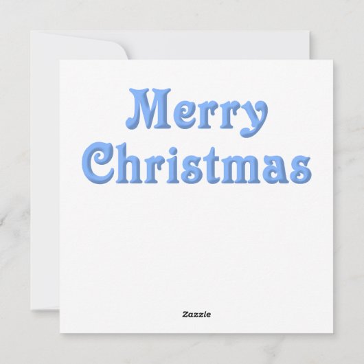 雪だるまファミリーのグリーティングカード シーズンカード (裏面)