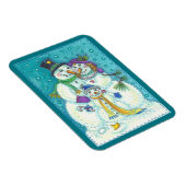 雪だるまファミリークリスマス磁石 マグネット (右側)