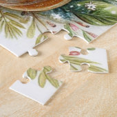 雪だるまファミリークリスマス ジグソーパズル (側面)