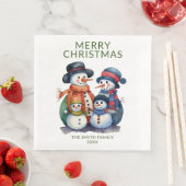 雪だるまファミリーグリーンクリスマスパーティー (インサイチュ)