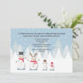 雪だるまファミリー招待状 招待状 (スタンド正面)