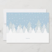 雪だるまファミリー招待状 招待状 (裏面)