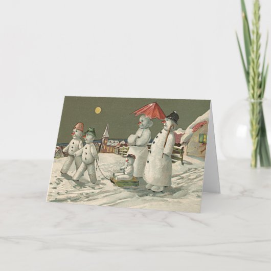 雪だるまファミリー遊ウィンターズスノーチャーチ シーズンカード (正面)