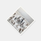 雪だるまファミリー スタンダードカクテルナプキン (角)