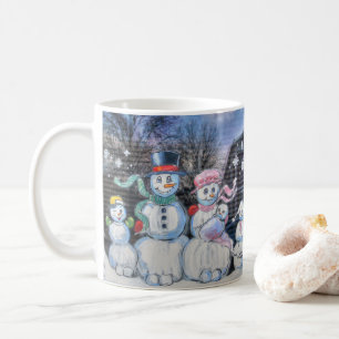 雪だるまファミリ コーヒーマグカップ