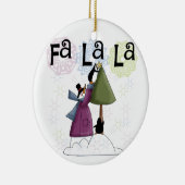 雪だるまファララクリスマスキープサケオーナメント セラミックオーナメント (右)