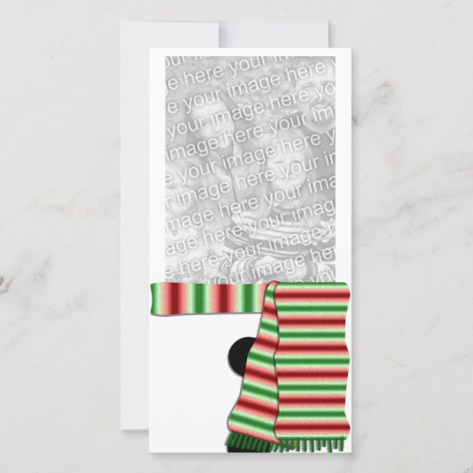 雪だるまフォトカード (正面)