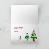 雪だるまフォトシーズンのグリーティングカード シーズンカード (内部)