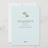 雪だるまフォトホリデーカード シーズンカード (裏面)