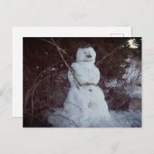 雪だるまフォトポストカード ポストカード (正面/裏面)