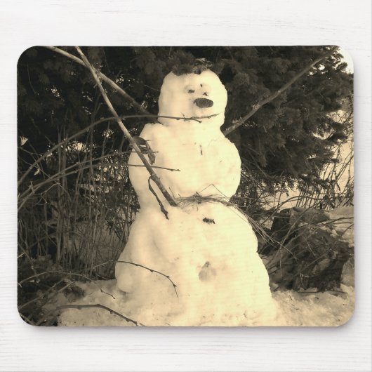 雪だるまフォトマウスパッド マウスパッド (正面)