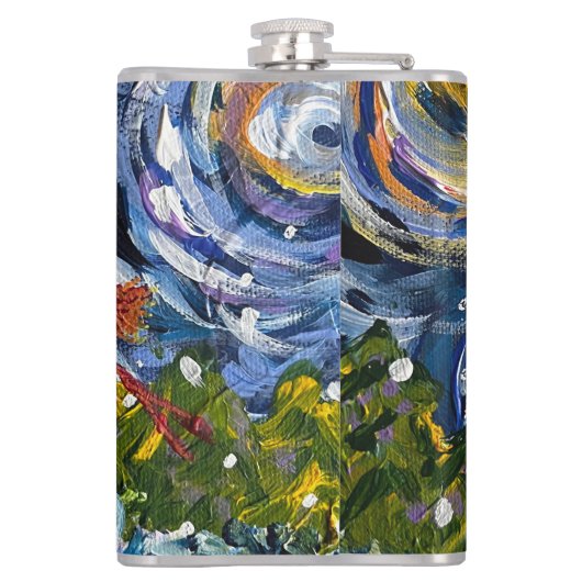 雪だるまフラスコ フラスク (裏面)