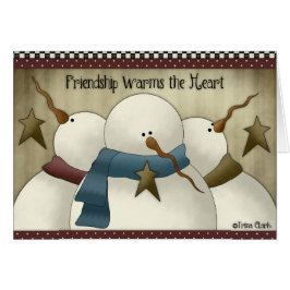 雪だるまフレンドシップがハートカードを警告