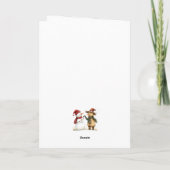 雪だるまフレンドシップクリスマスカード シーズンカード (裏面)