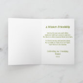 雪だるまフレンドシップクリスマスカード シーズンカード (内部)