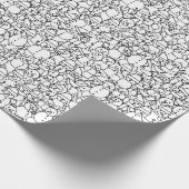 雪だるまフレンド – キッズカラーリングラッピング紙 ラッピングペーパー (角)