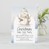雪だるまブッククラブのクリスマス・パーティー 招待状 (スタンド正面)