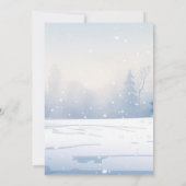 雪だるまブッククラブのクリスマス・パーティー 招待状 (裏面)