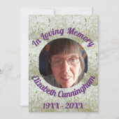 雪だるまブッシュ愛のメモリーフォトメモリアルカード 招待状 (正面)