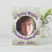 雪だるまブッシュ愛のメモリーフォトメモリアルカード 招待状 (スタンド正面)