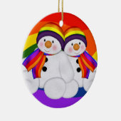 雪だるまプライド セラミックオーナメント (右)