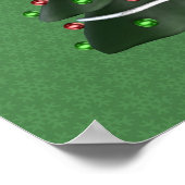 雪だるまプレゼントツリークリスマスホリデー ポスター (角)