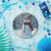 雪だるまプレート... ペーパープレート (パーティー)