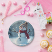 雪だるまプレート... ペーパープレート (パーティー)